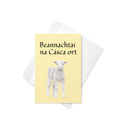 Beannachtaí na Cásca ort (Easter Blessings) - Irish Language Easter Card