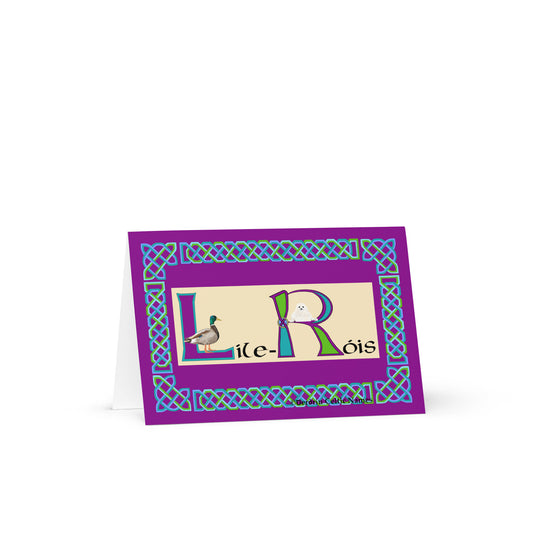 Líle-Róis (Lily-Rose) Personalized Irish Language Birthday Card