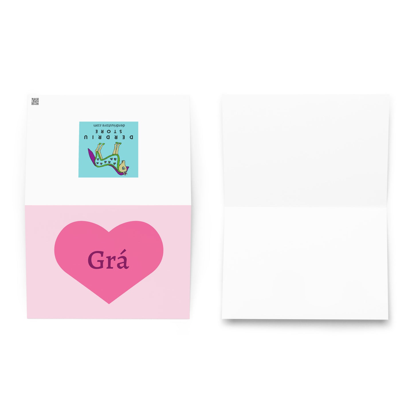 Grá (Love) Irish language Valentine's day card