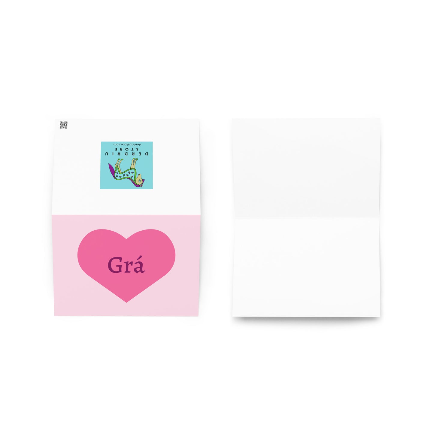 Grá (Love) Irish language Valentine's day card