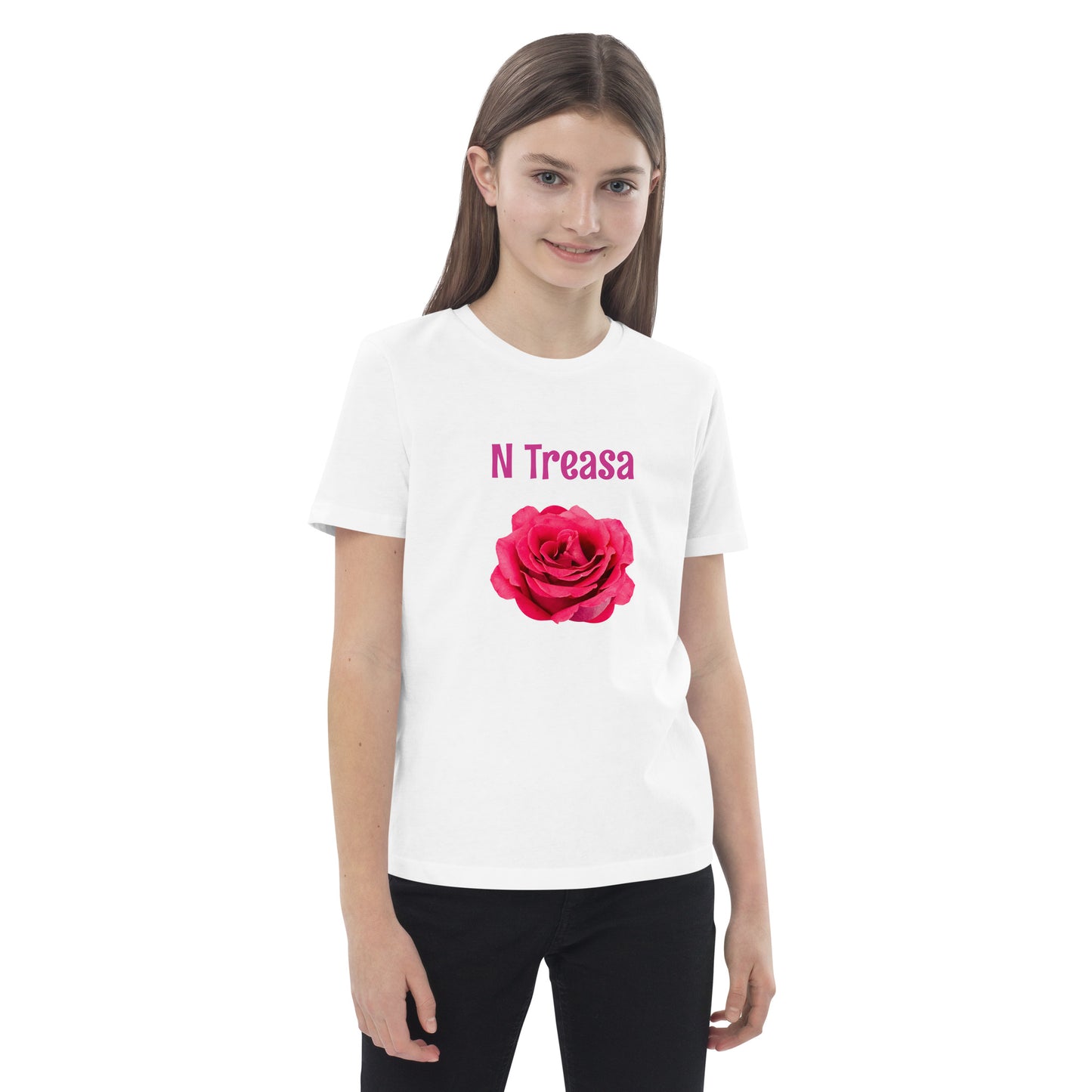 N Treasa (St Therese) Irish Language Organic Cotton Kids T-shirt