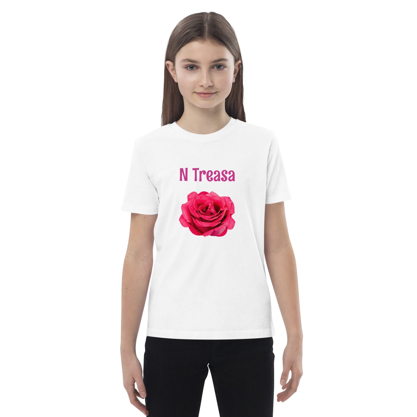 N Treasa (St Therese) Irish Language Organic Cotton Kids T-shirt