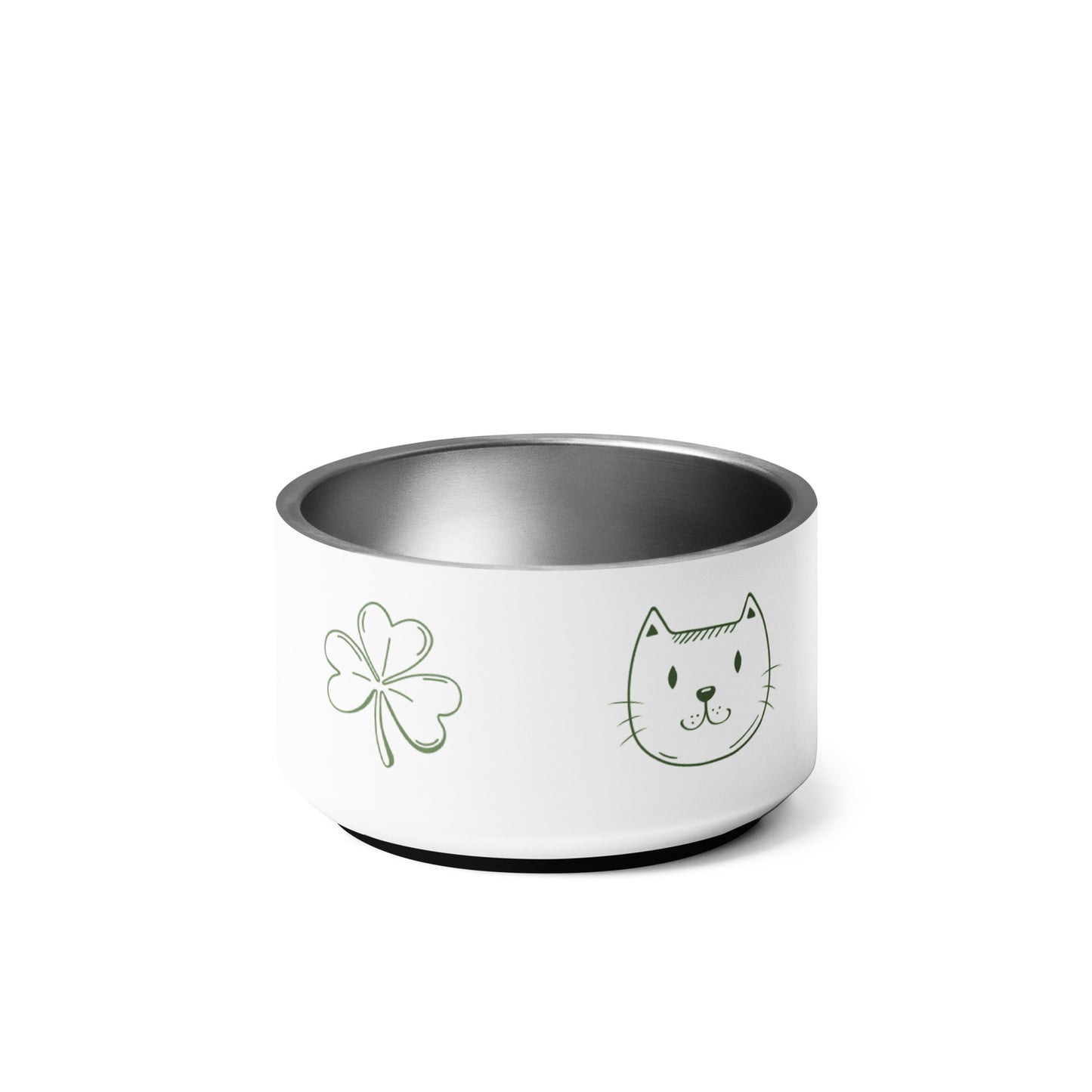 Cat Cliste (Clever Cat) - Personalized Irish Language Pet bowl