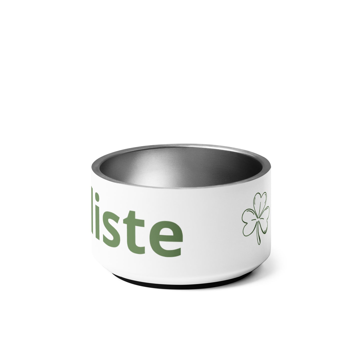 Cat Cliste (Clever Cat) - Personalized Irish Language Pet bowl