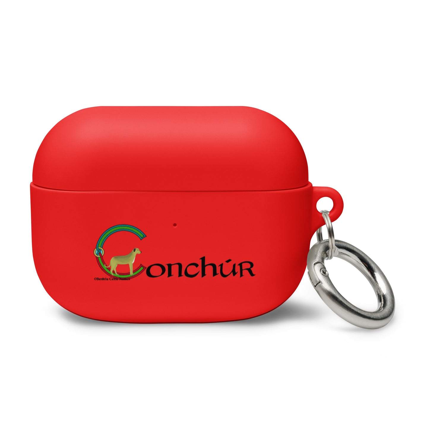 Conchúr (Conor) - Personalized Rubber Case for AirPods® with Irish name Conchúr