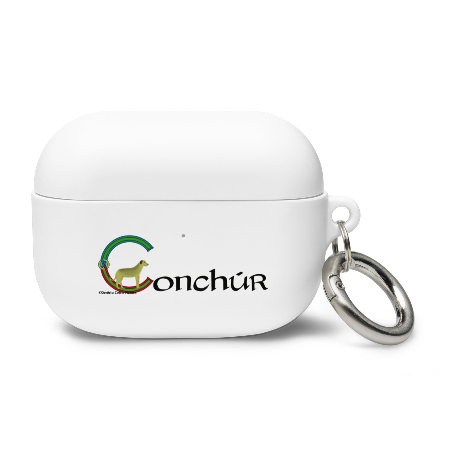 Conchúr (Conor) - Personalized Rubber Case for AirPods® with Irish name Conchúr