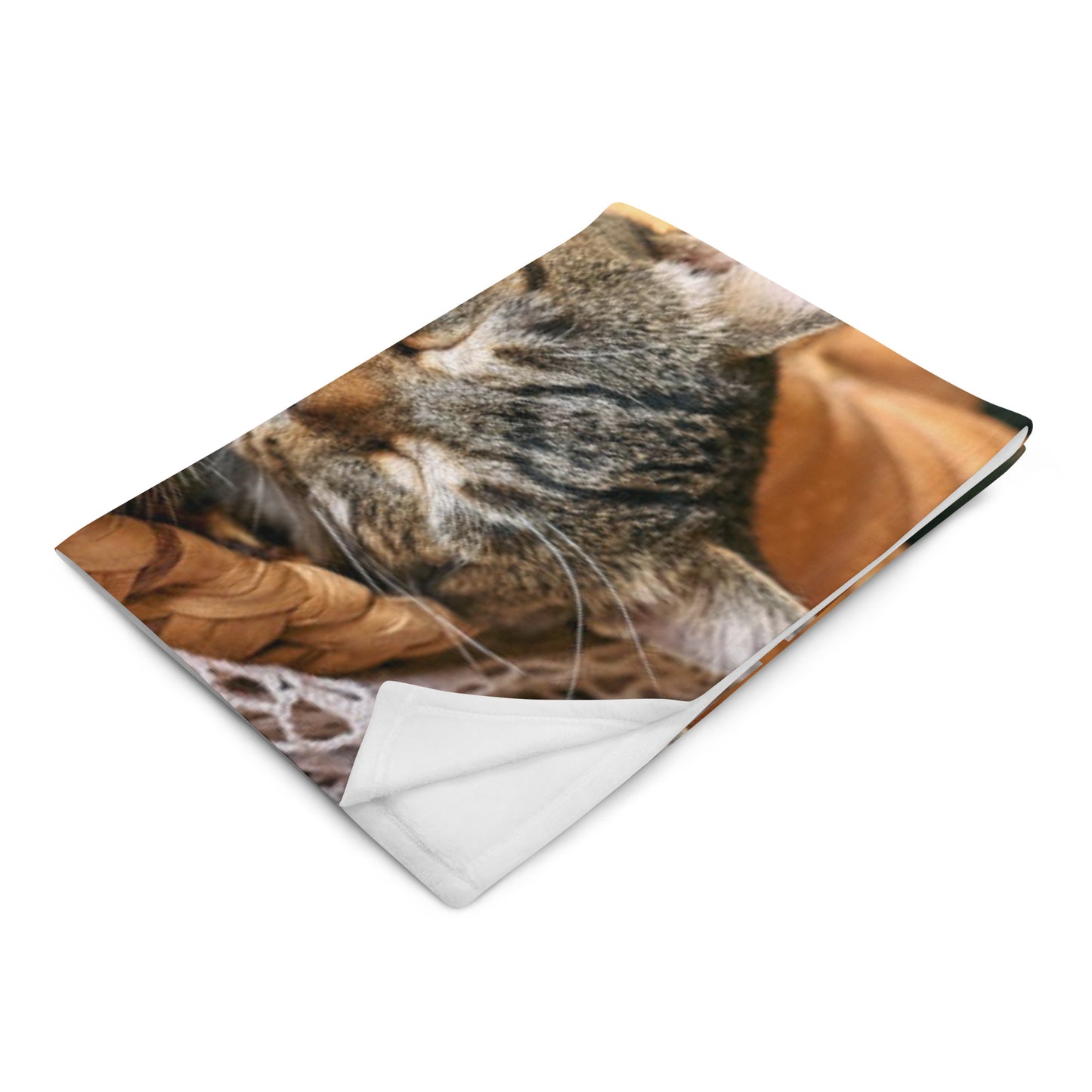 Lá Altaithe Sona (Happy Thanksgiving) Irish Language Throw Blanket (Cat Design)