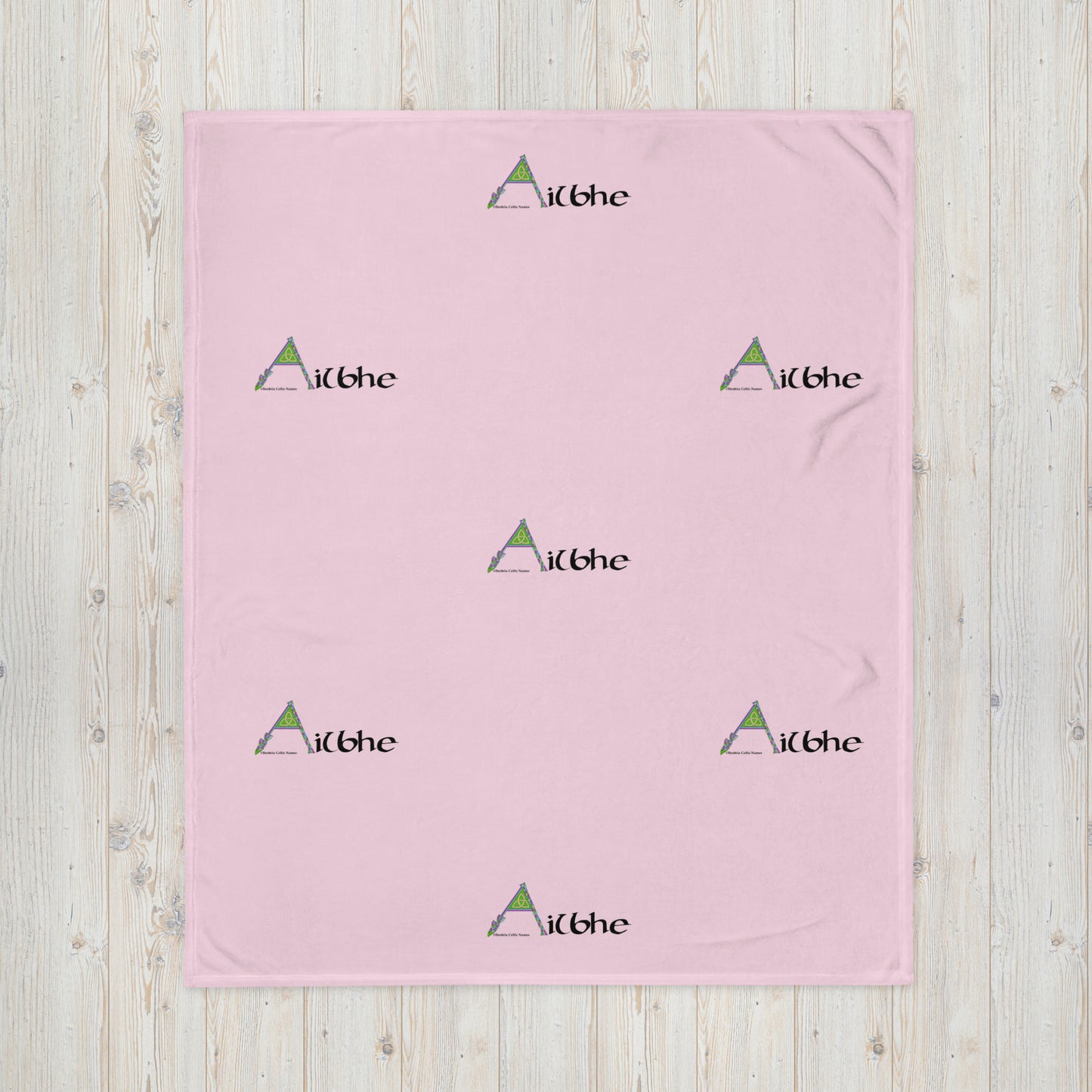 Ailbhe (Alva) - Personalized Baby Blanket with Irish name Ailbhe