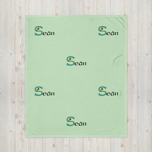 Seán (Jack) - Personalized Baby Blanket with Irish name Seán