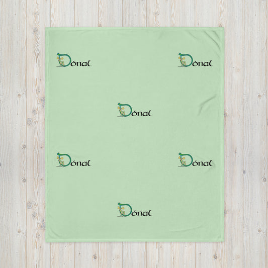 Dónal (Daniel) - Personalized Baby Blanket with Irish name Dónal