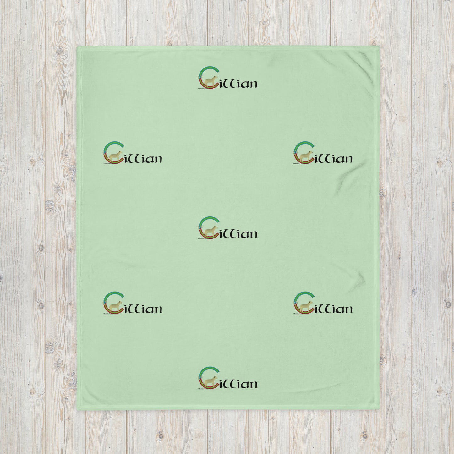 Cillian (Killian) - Personalized Baby Blanket with Irish name Cillian