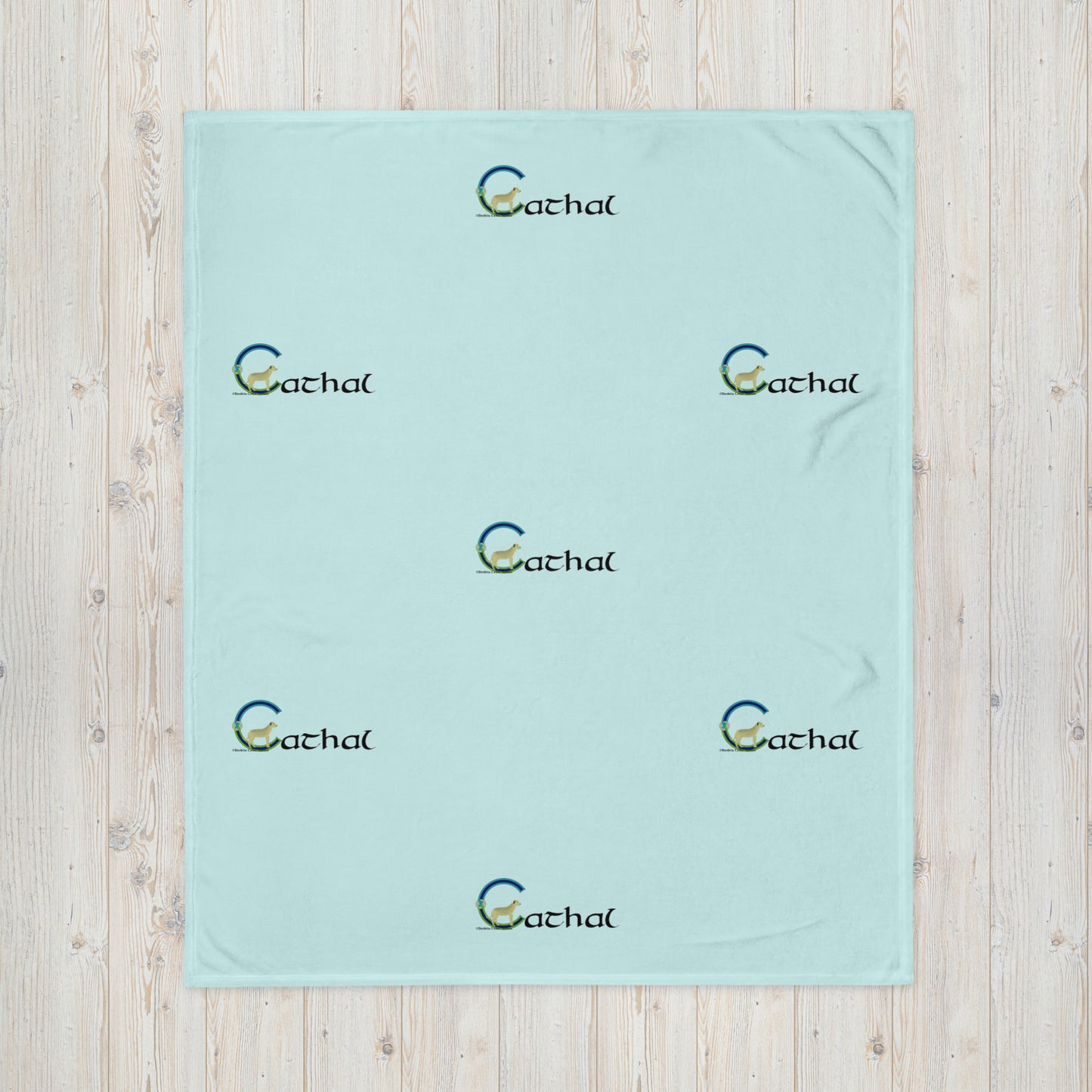 Cathal (Charles) - Personalized Baby Blanket with Irish name Cathal