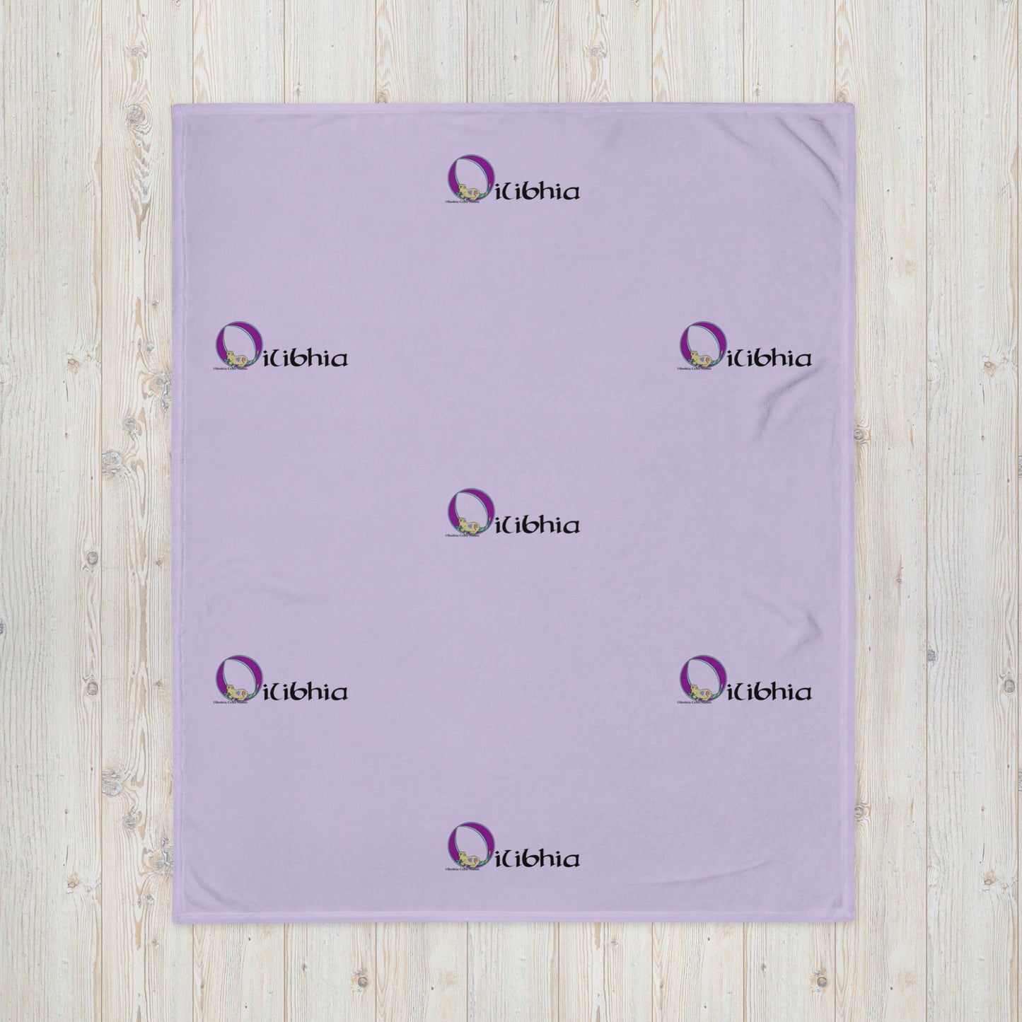 Oilibhia (Olivia) - Personalized Baby Blanket with Irish name Oilibhia