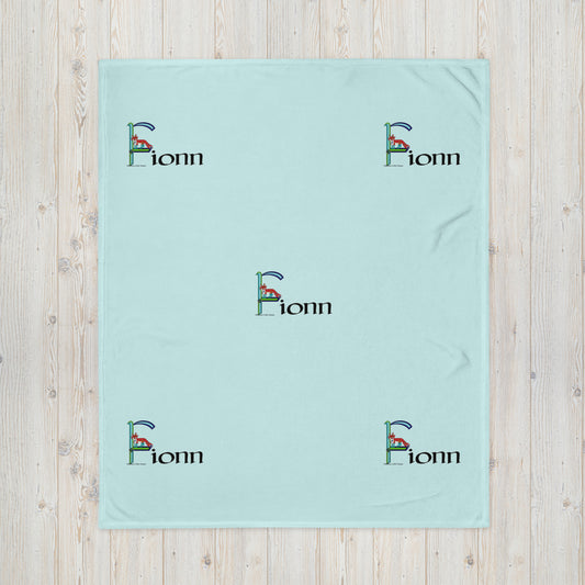 Fionn (Finn) - Personalized Baby Blanket with Irish name Fionn