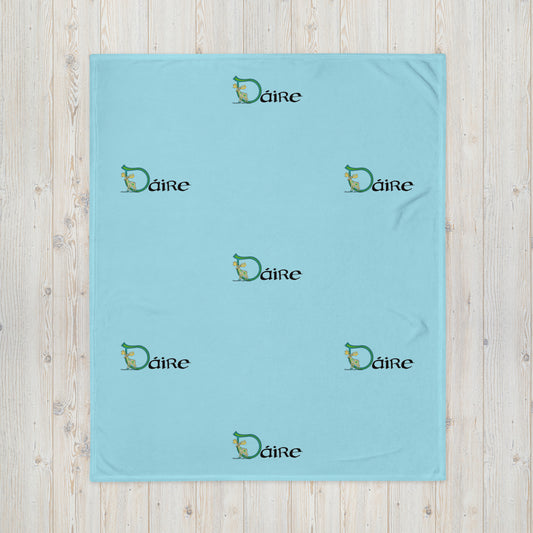 Dáire (Darragh)  - Personalized Baby Blanket with Irish name Dáire