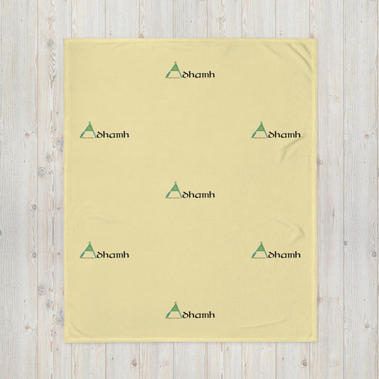 Ádhamh (Adam) - Personalized Baby Blanket with Irish name Ádhamh