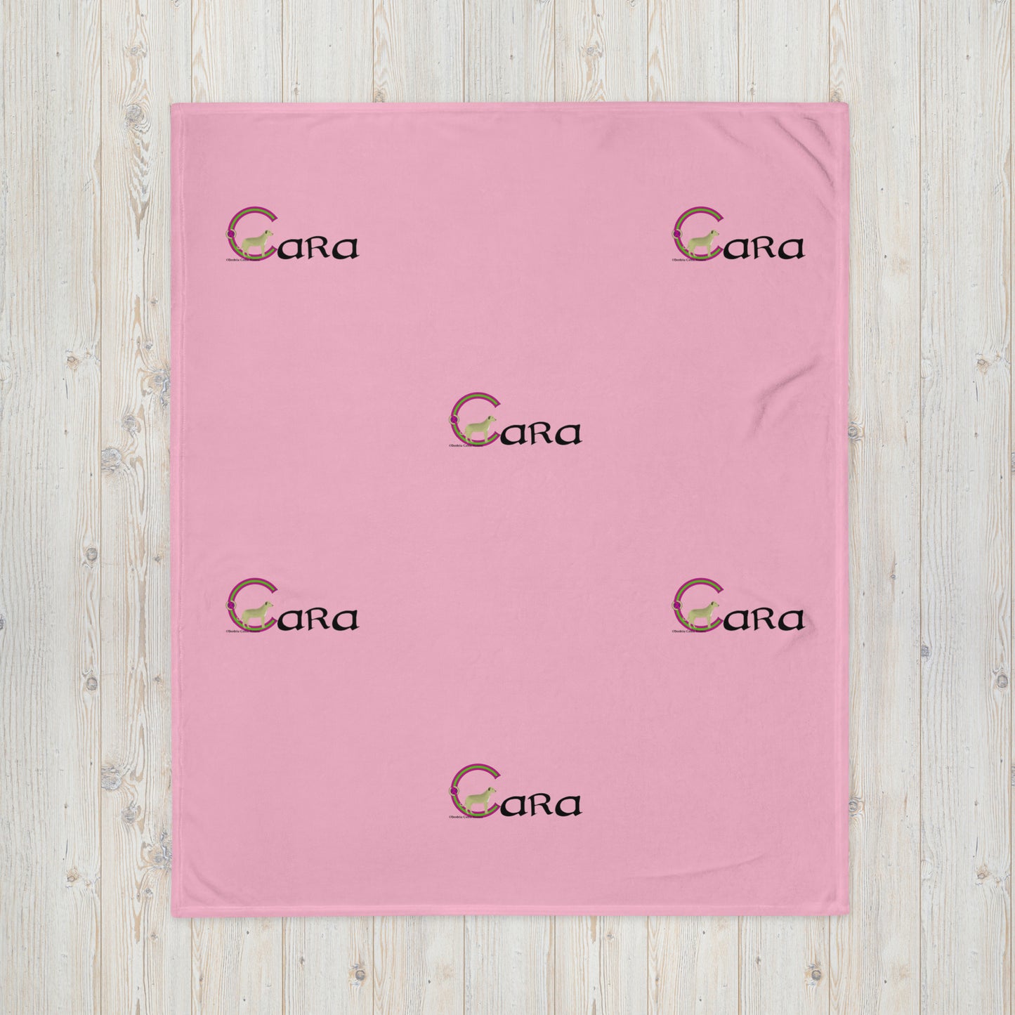 Cara (Kara) - Personalized Baby Blanket with Irish name Cara