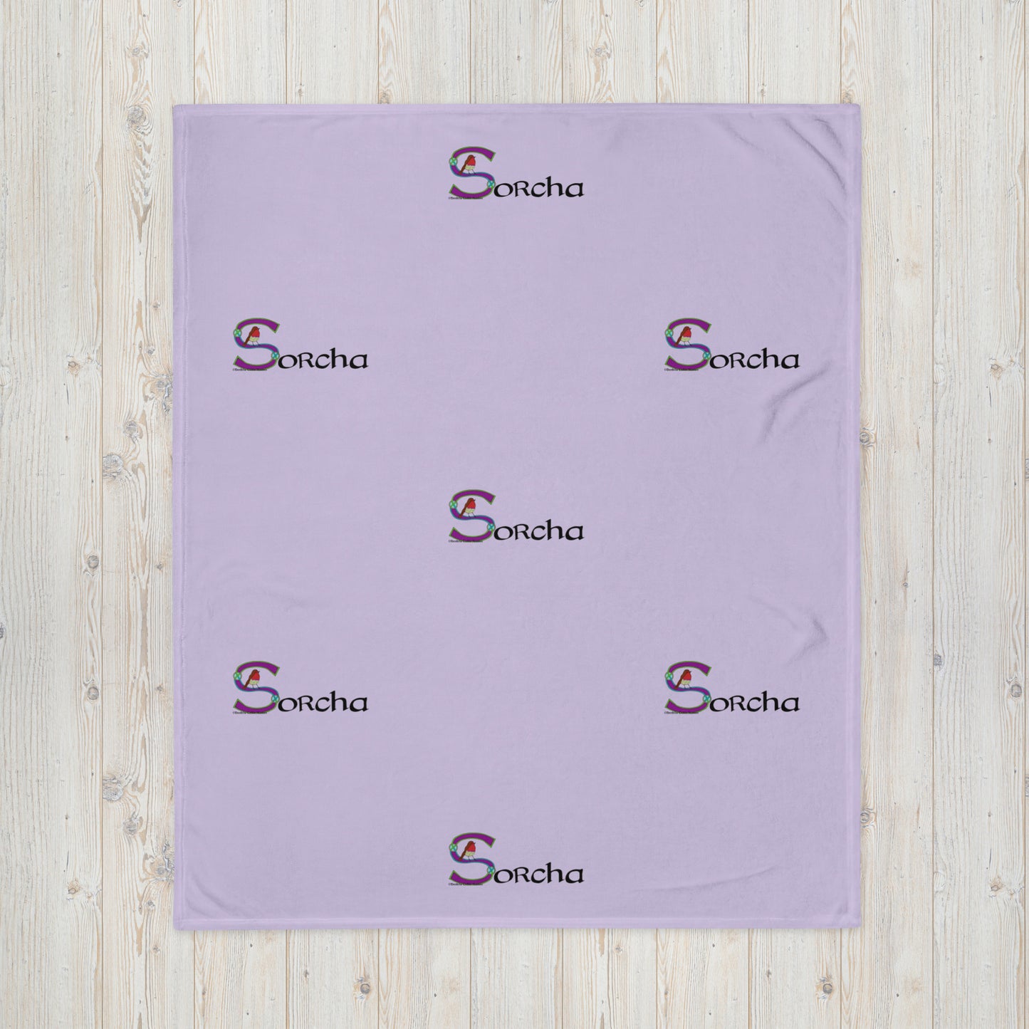 Sorcha (Claire) - Personalized Baby Blanket with Irish name Sorcha