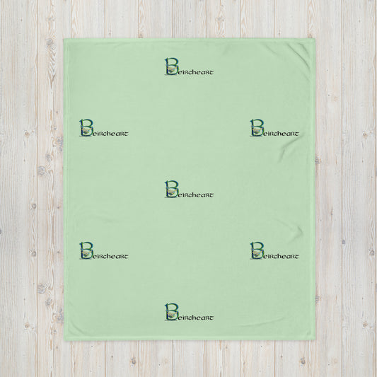 Beircheart (Benjamin) - Personalized Baby Blanket with Irish name Beircheart