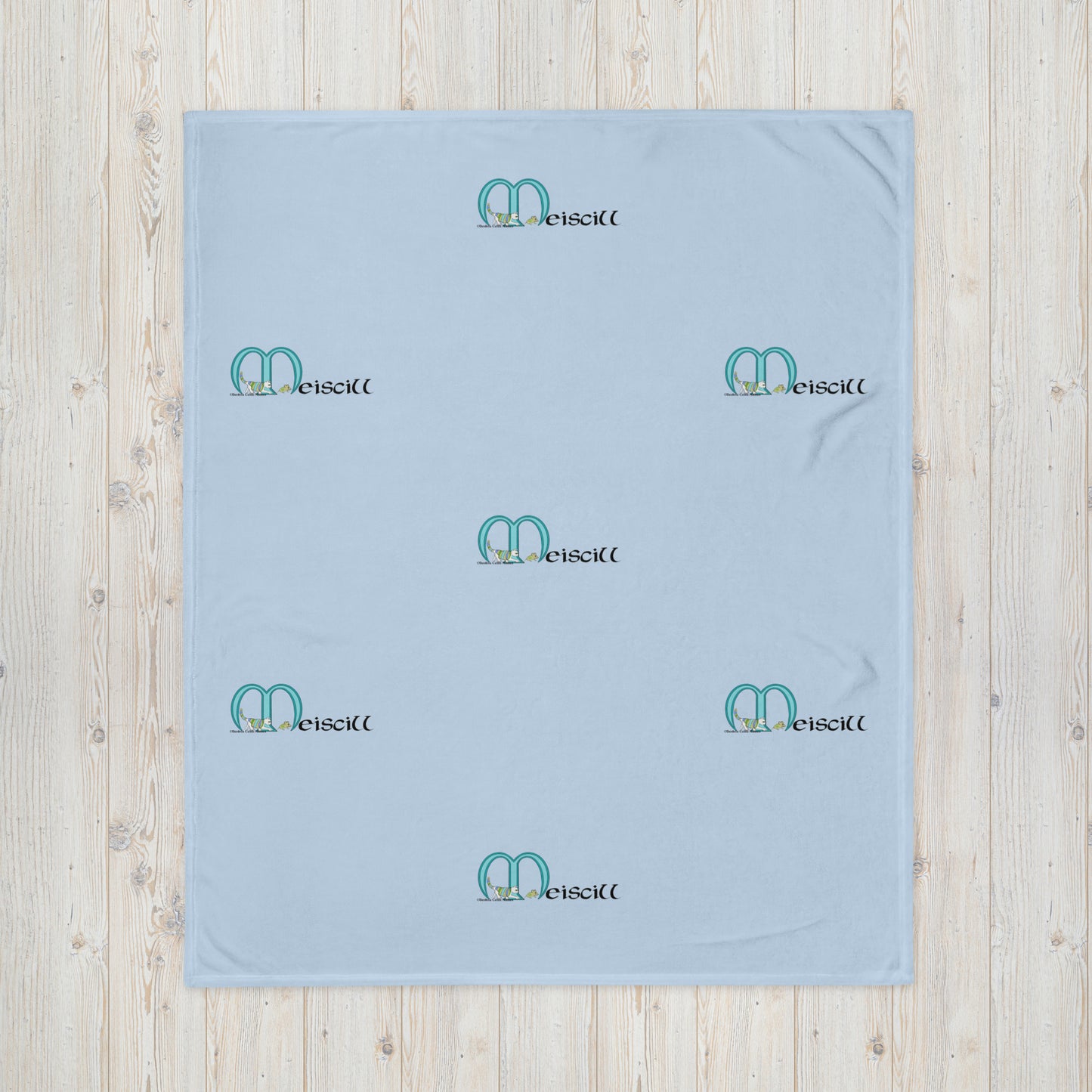 Meiscill (Max) - Personalized Baby Blanket with Irish name Meiscill