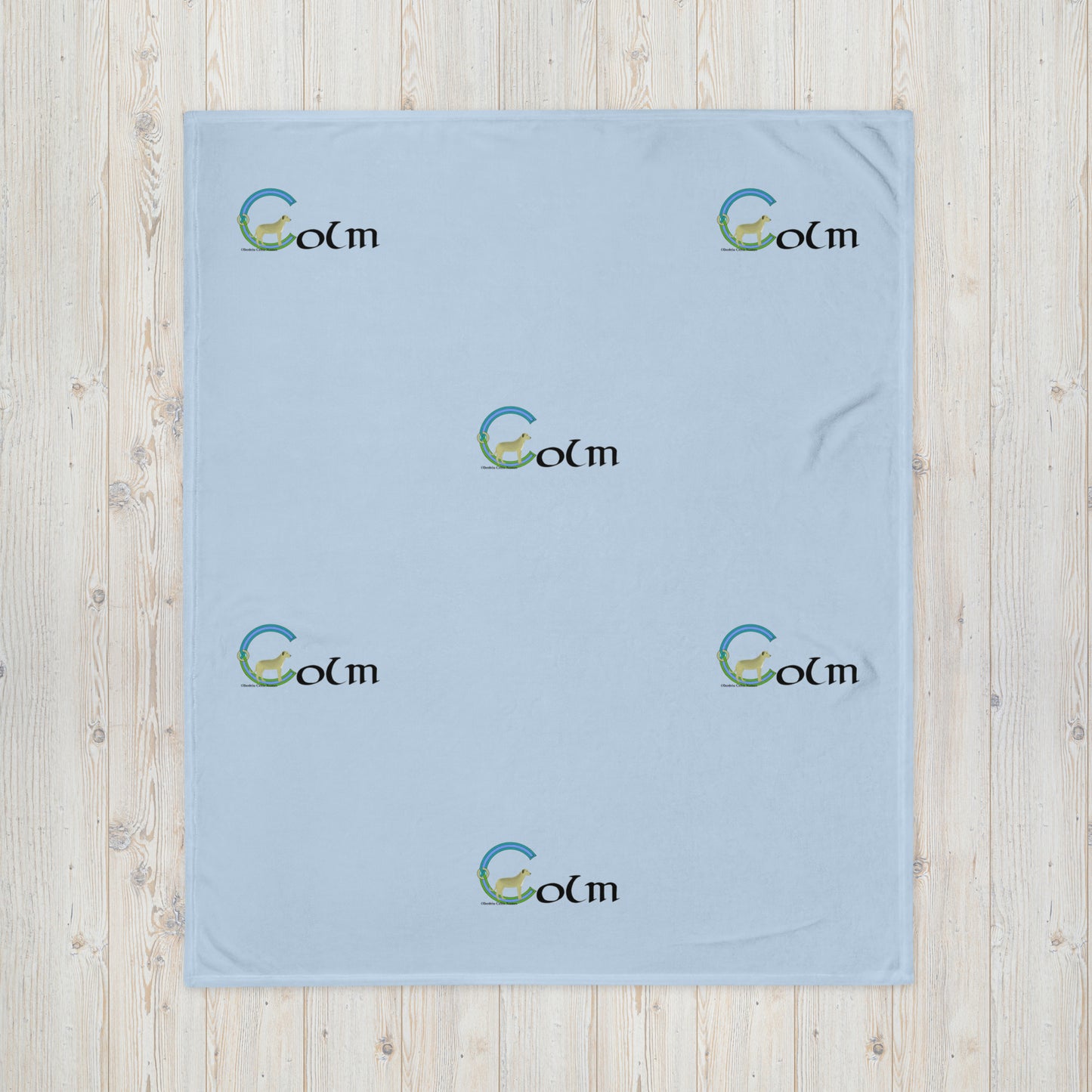 Colm (Jonah) - Personalized Baby Blanket with Irish name Colm