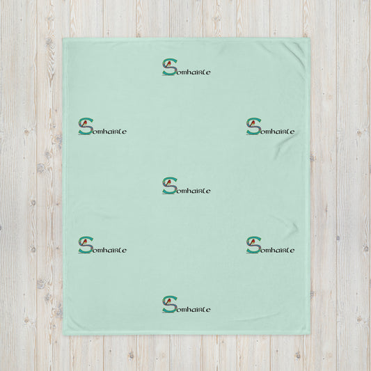 Somhairle (Samuel) - Personalized Baby Blanket with Irish name Somhairle