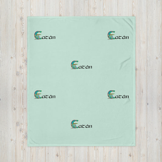 Eatán (Ethan) - Personalized Baby Blanket with Irish name Eatán