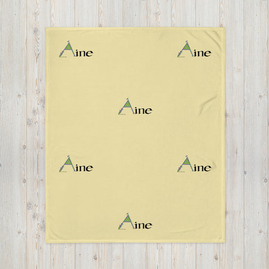 Áine (Ann) - Personalized Baby Blanket with Irish name Áine