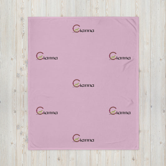 Cianna (Sienna) - Personalized Baby Blanket with Irish name Cianna