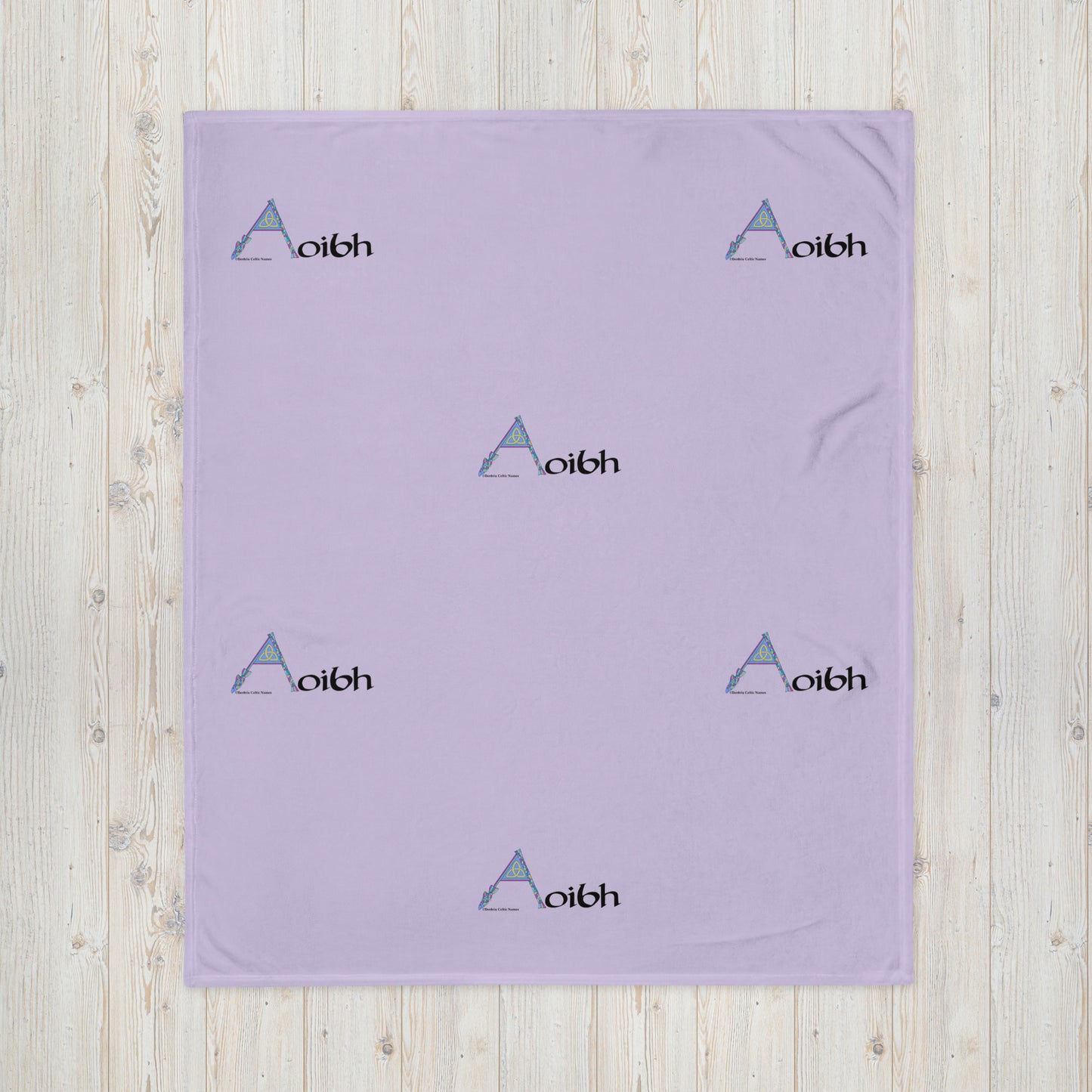 Aoibh (Eve) - Personalized Baby Blanket with Irish name Aoibh