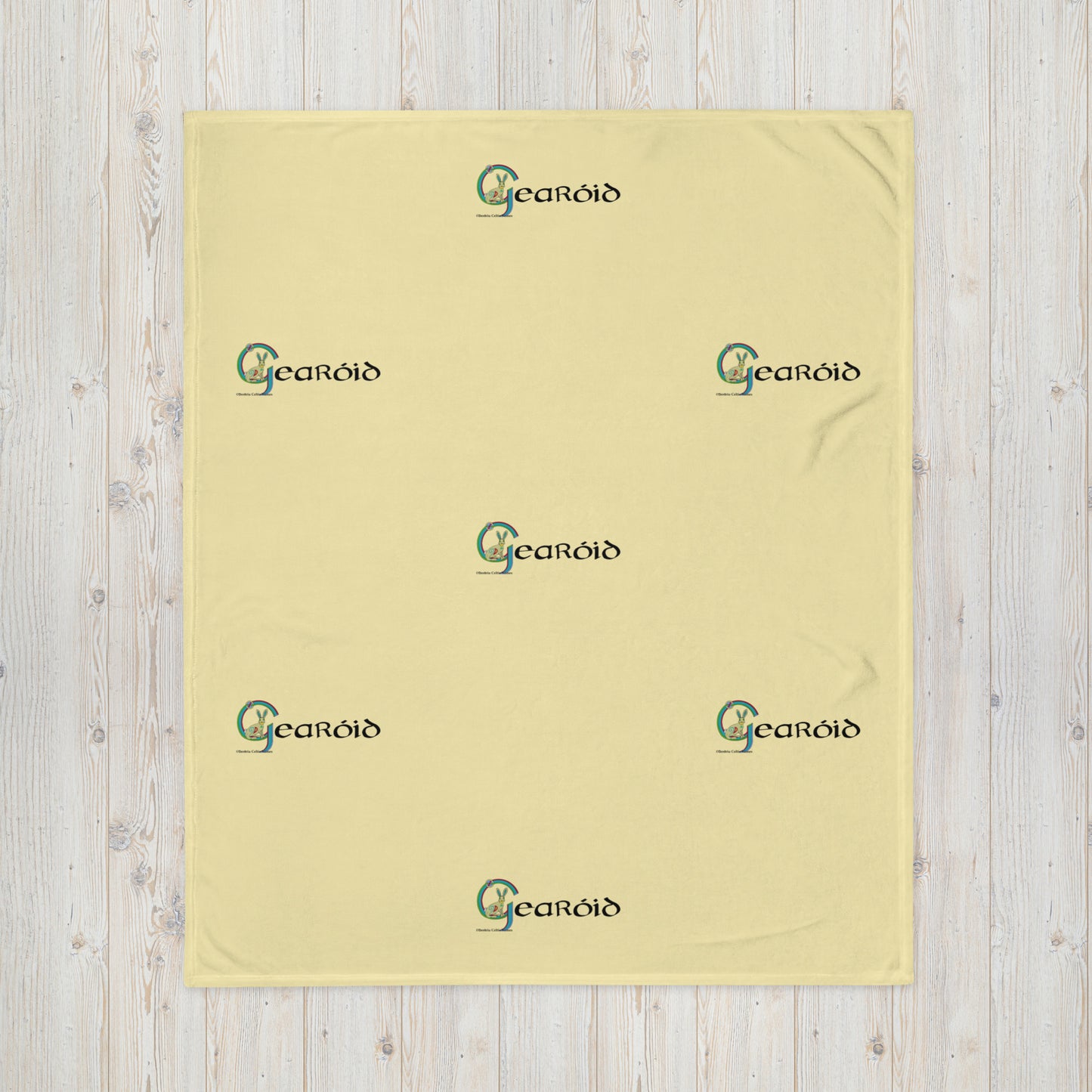 Gearóid (Gareth) - Personalized Baby Blanket with Irish name Gearóid