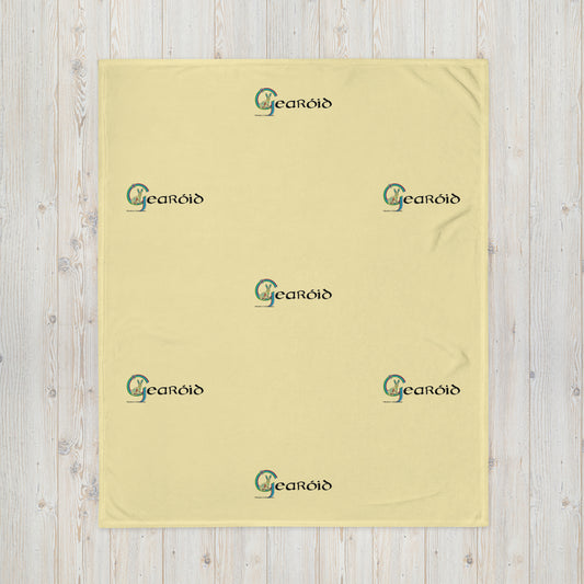 Gearóid (Gareth) - Personalized Baby Blanket with Irish name Gearóid