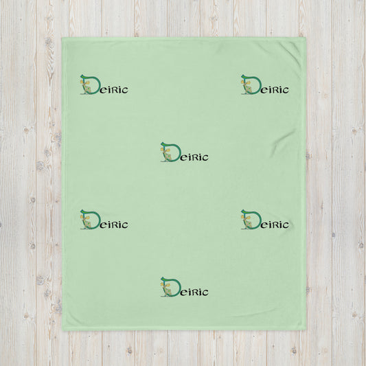 Deiric (Derek) - Personalized Baby Blanket with Irish name Deiric