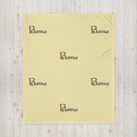 Barra (Barry) - Personalized Baby Blanket with Irish name Barra