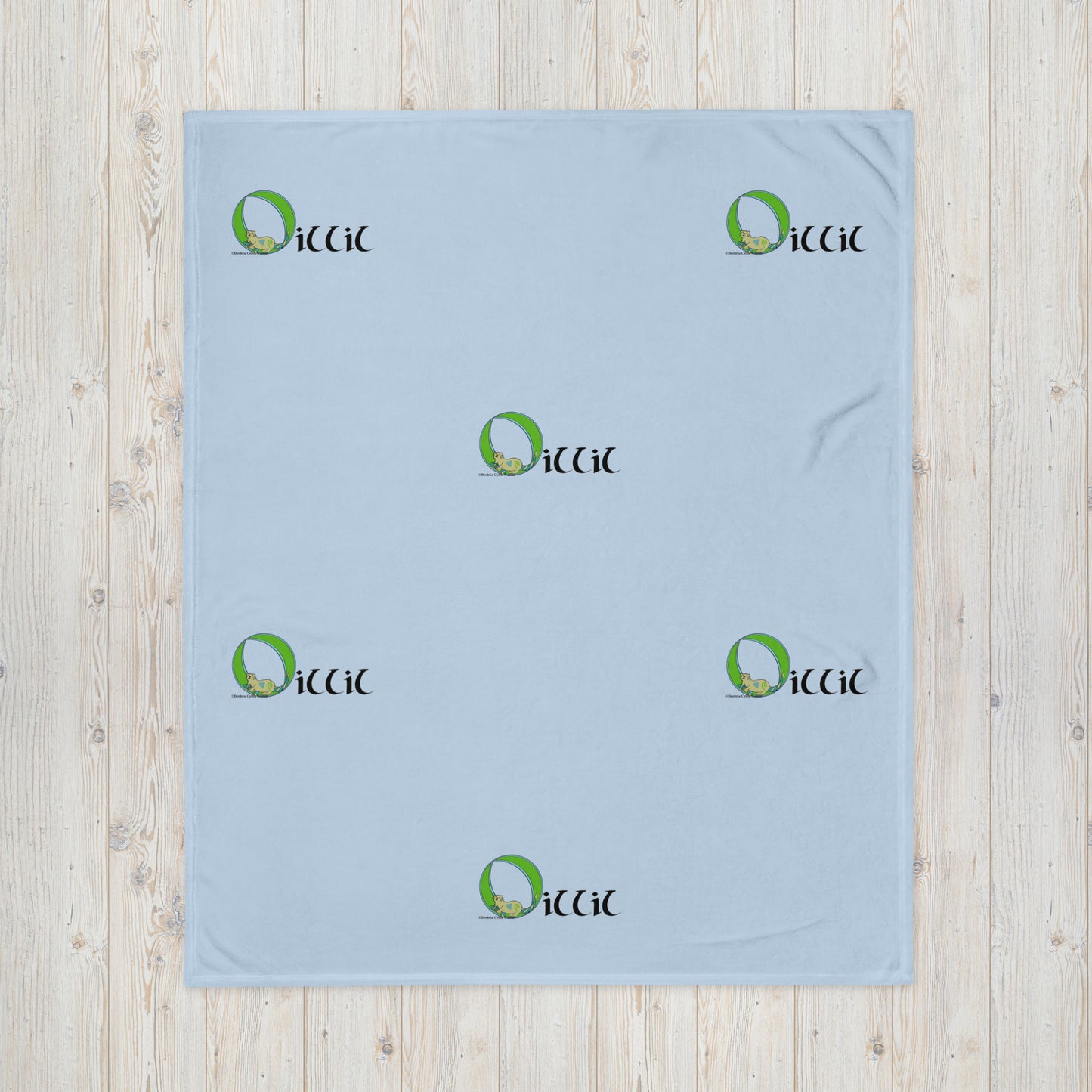 Oillil (Elijah) - Personalized Baby Blanket with Irish name Oillil