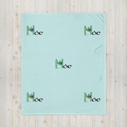 Nóe (Noah) - Personalized Baby Blanket with Irish name Nóe