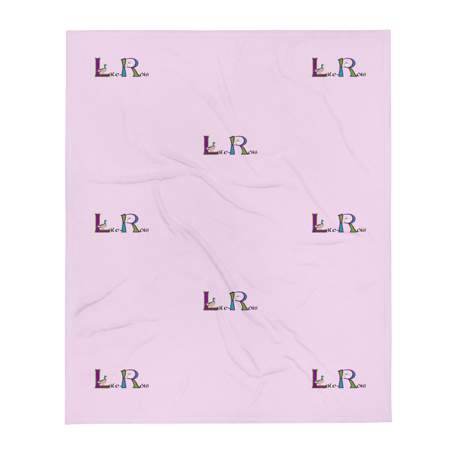 Líle-Róis (Lily-Rose)  - Personalized Baby Blanket with Irish name Líle-Róis