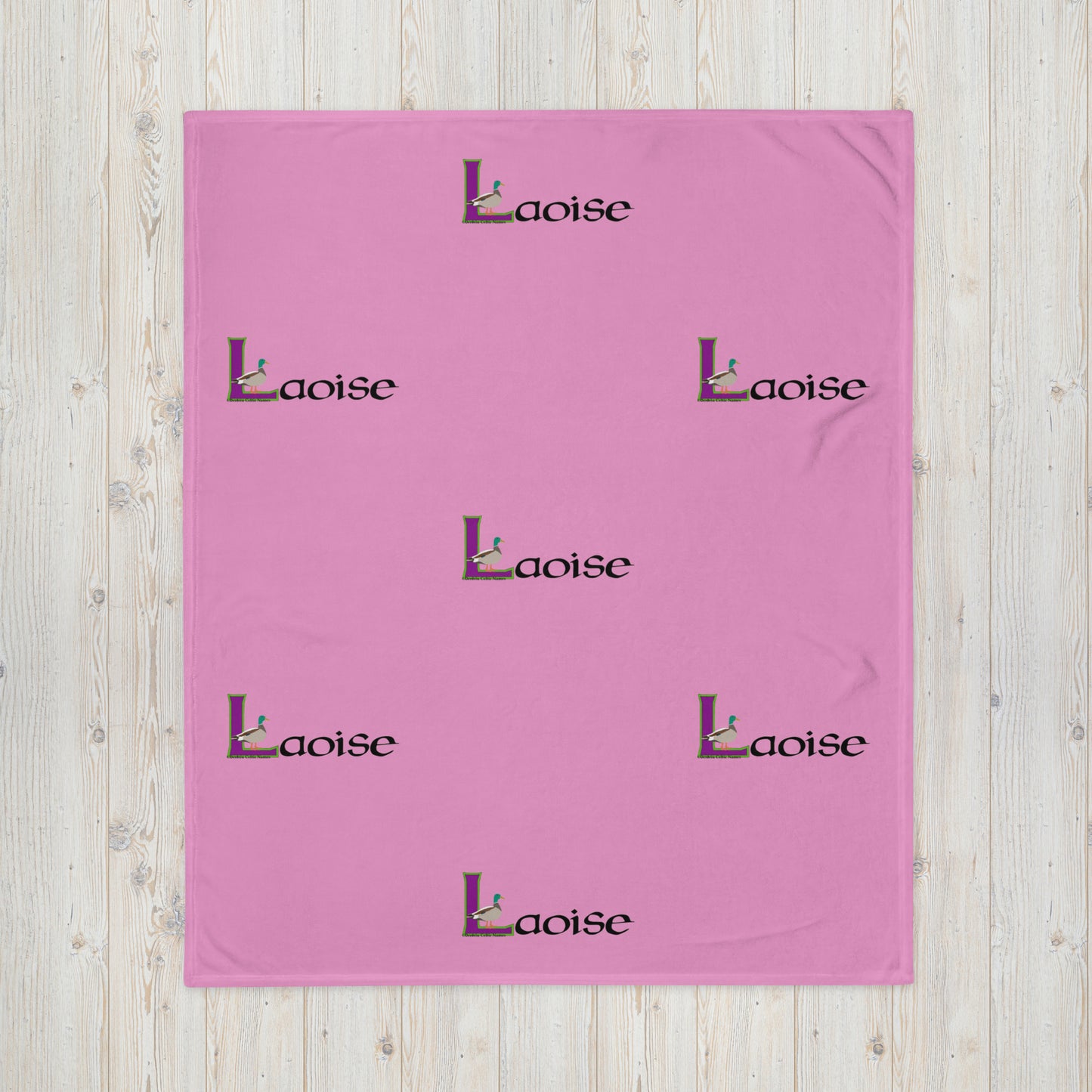 Laoise (Louise) - Personalized Baby Blanket with Irish name Laoise