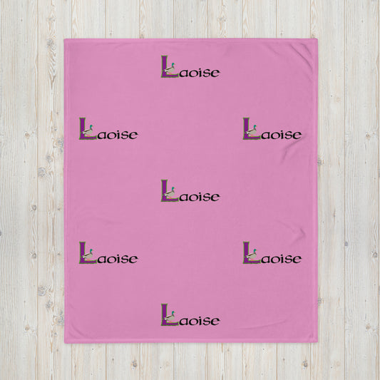 Laoise (Louise) - Personalized Baby Blanket with Irish name Laoise