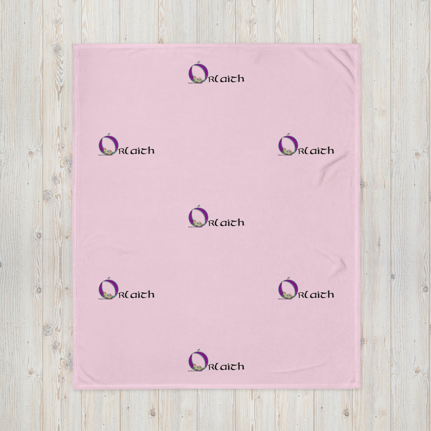 Órlaith (Orla) - Personalized Baby Blanket with Irish name Órlaith