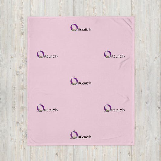 Órlaith (Orla) - Personalized Baby Blanket with Irish name Órlaith