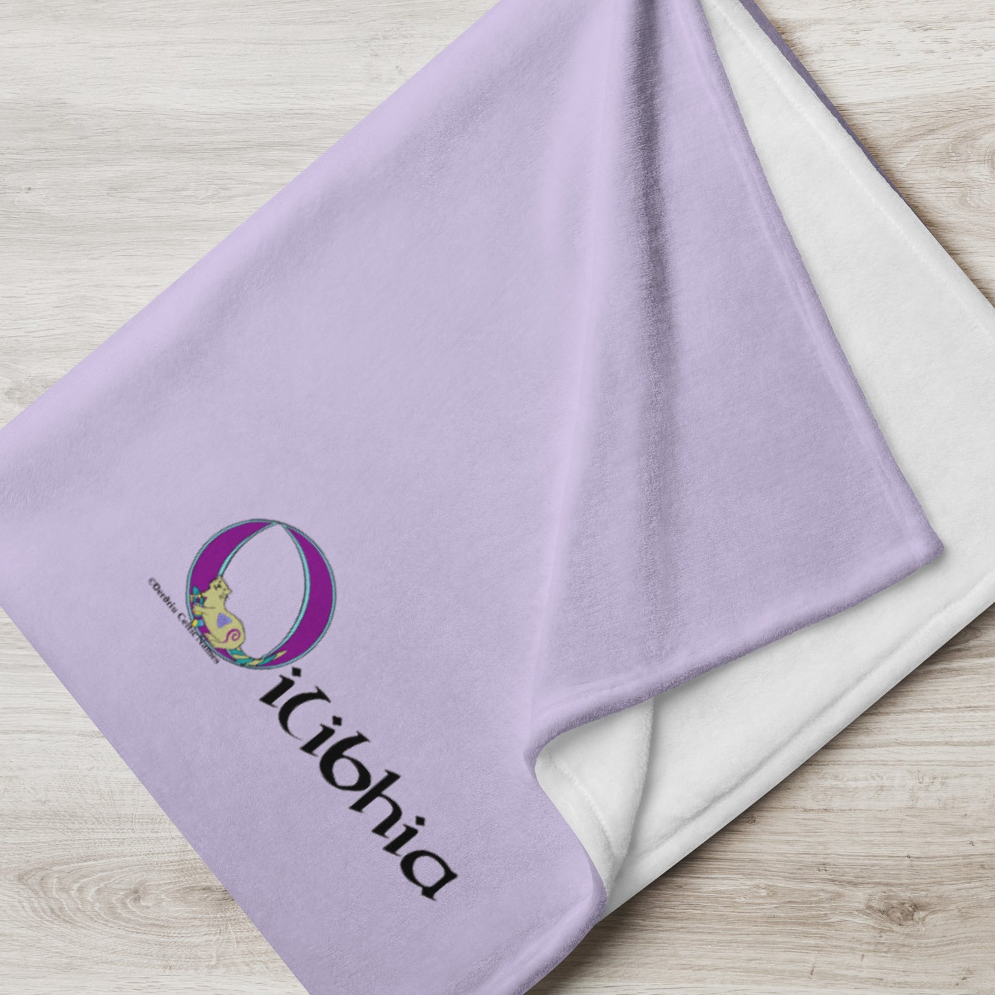 Oilibhia (Olivia) - Personalized Baby Blanket with Irish name Oilibhia