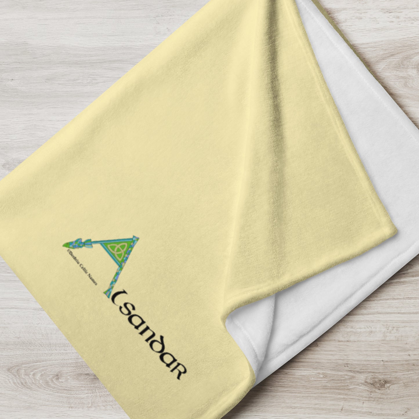 Alsandar (Alexander) - Personalized Baby Blanket with Irish name Alsandar