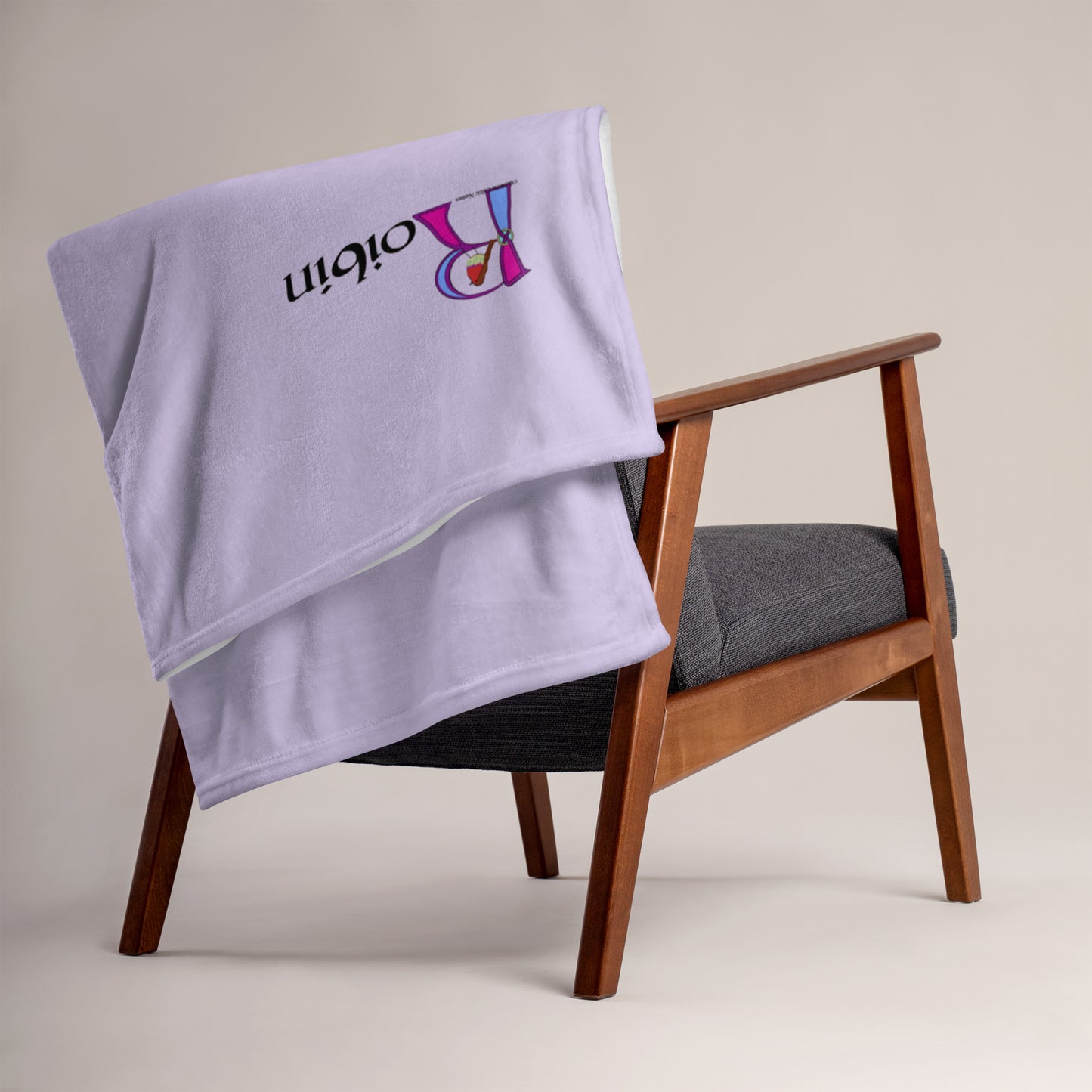 Roibín (Robin) - Personalized Baby Blanket with Irish name Roibín