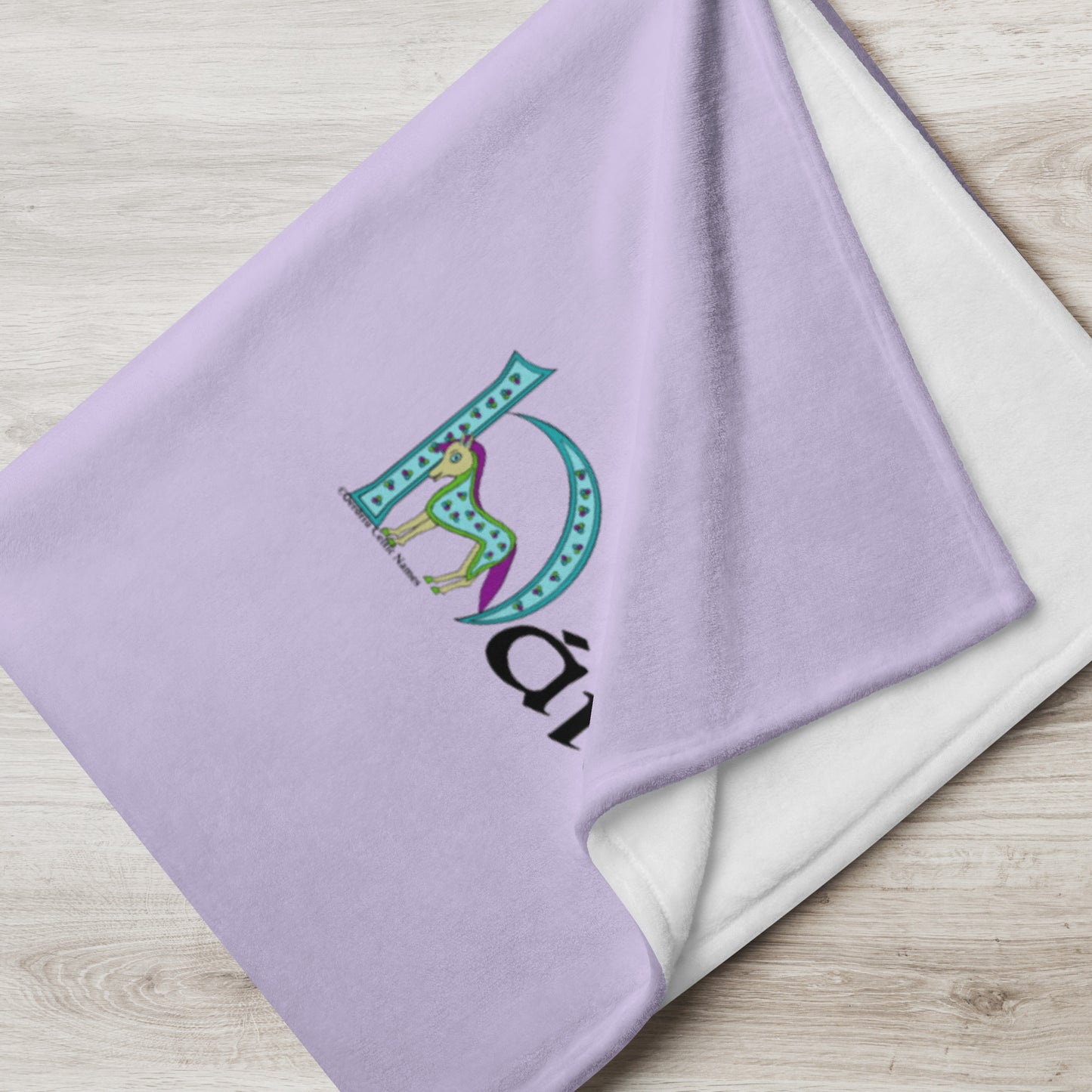 Háilí (Holly) - Personalized Baby Blanket with Irish name Háilí