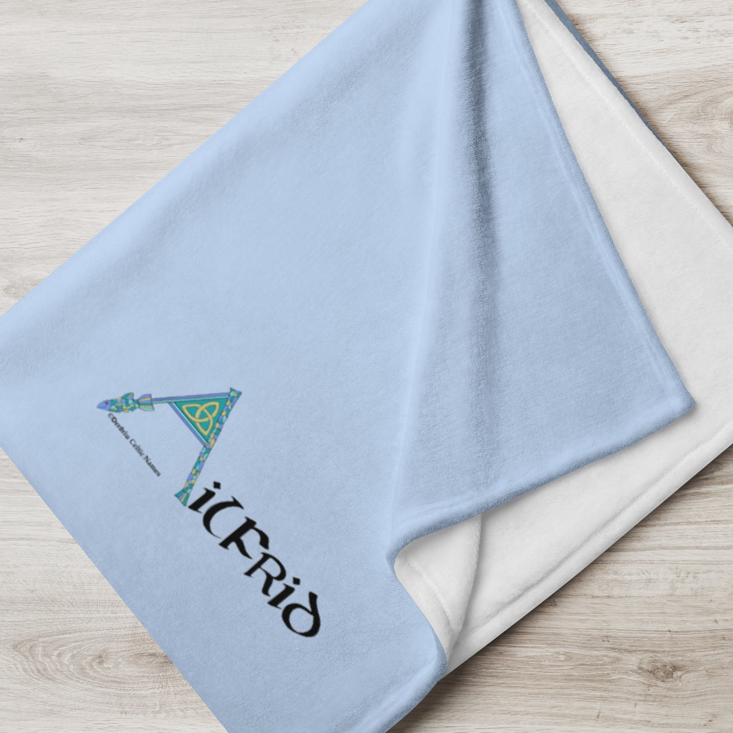 Ailfrid (Alfred) - Personalized Baby Blanket with Irish name Ailfrid