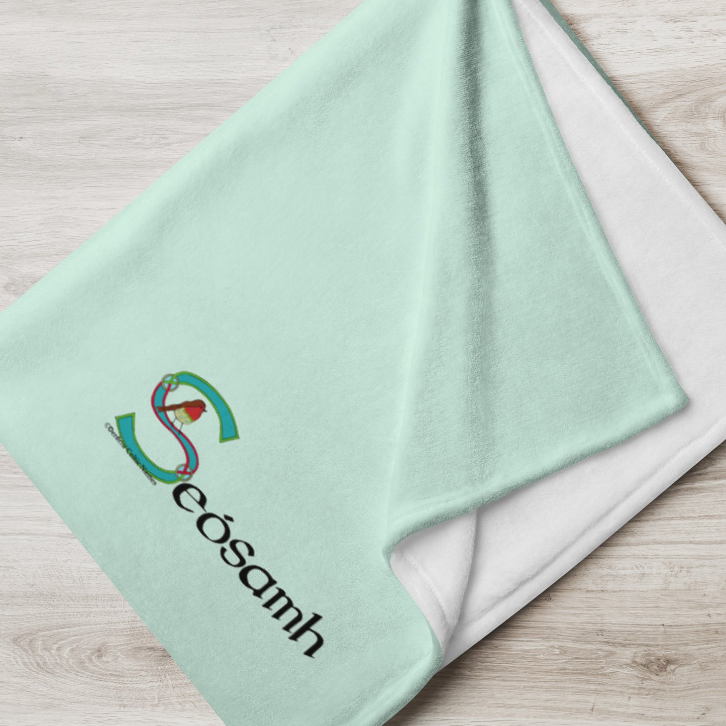 Seósamh (Joseph) - Personalized Baby Blanket with Irish name Seósamh