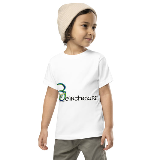 Beircheart (Benjamin) - Personalized Toddler Short Sleeve T-shirt with Irish name Beircheart