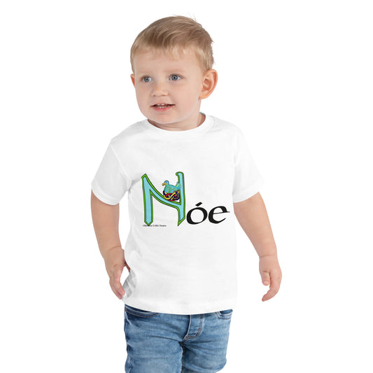 Nóe (Noah) Personalized Toddler Short Sleeve T-shirt with Irish name Nóe