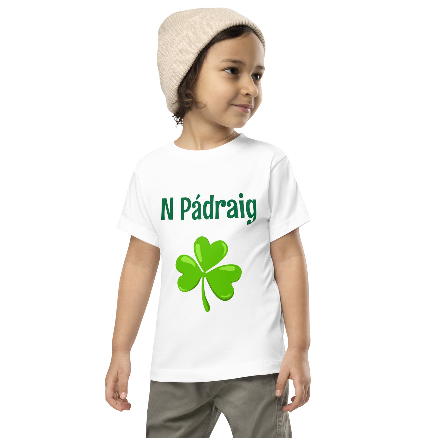 N Pádraig (St Patrick) Irish Language Toddler Short Sleeve T-shirt